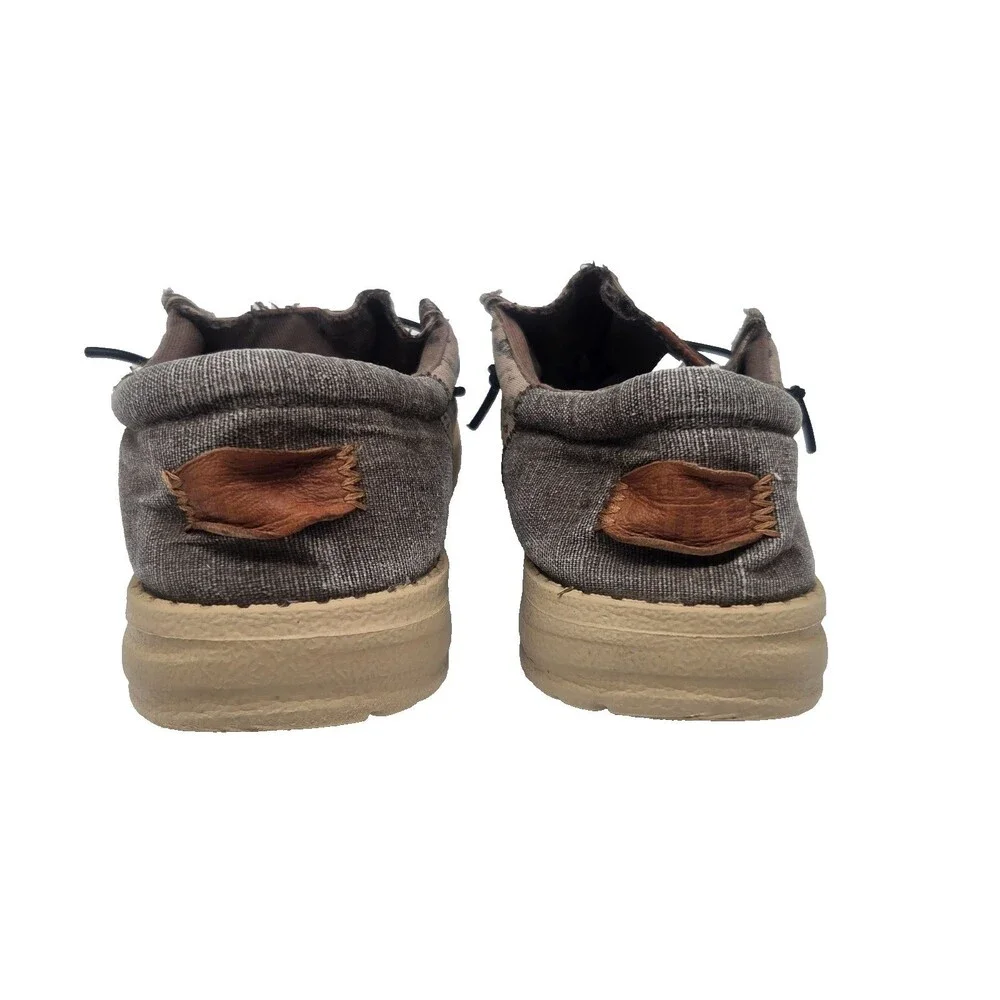 Hey Dude Wally Slip on Canvas Shoes Youth Size 5 Desert Print